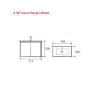 A107 Basin Cabinet Set (304 Stainless Steel) - Image 2