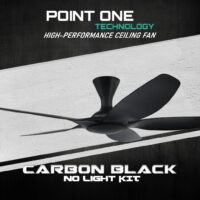 Point One Technology Cyclone VSPEC-III RS (46"/52"/60") Carbon Black // Built-in SMART Ceiling Fan - Image 4