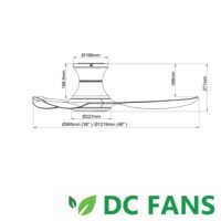 Acorn Ceiling Fan Voga DC-368H - Image 3