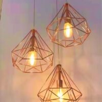 Rose Gold Diamond pendant light - Image 2
