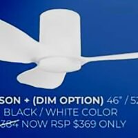 Alaska Hydson DC Ceiling Fan with DIMMABLE LED Light - Image 6