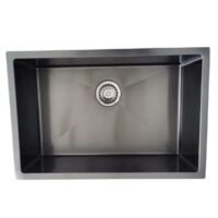 Y680Kitchen Sink1.2mm Stainless Steel/Nano Black 680mm - Image 2