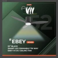 Alaska EBEY7 Smart DC Ceiling Fan with LED light 46"/52" - Image 2