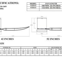 BESTAR VITO-5 Wifi DC Ceiling Fan 42inch 52inch with LED light - Image 10