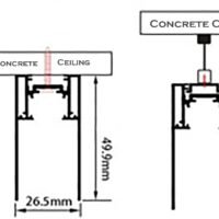 Magnetic Track System Fitting Accessories -Recessed / Surface Mount (Track 1M 2M 3M ) - Image 4