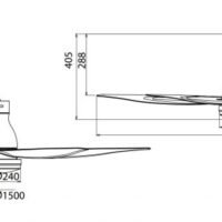 KDK U60FW 60" DC LED Ceiling Fan - Image 5