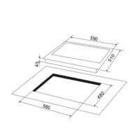 Stainless Steel Hob VC 630SE Three Burner - Image 2