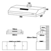 2 Burner Glass Hob + Hood + Sink+ Tap Package - Image 4