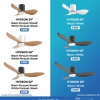 Alaska Hydson DC Ceiling Fan with DIMMABLE LED Light - Image 2