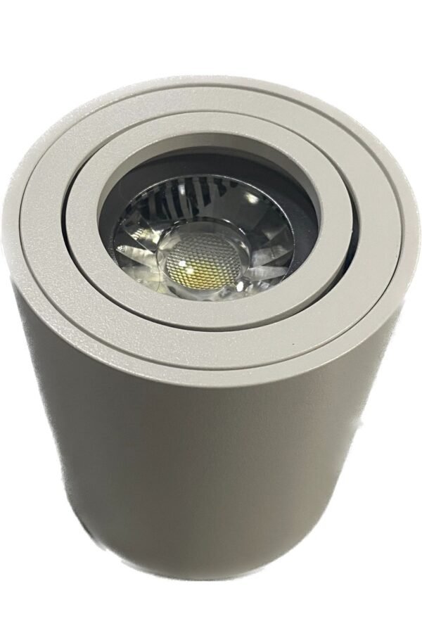 LED Cylinder QE Light Black/White Casing