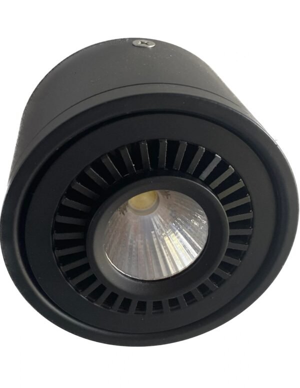 LED Cylinder Light Half Round Black/White