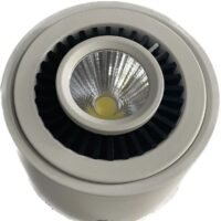 LED Cylinder Light Half Round Black/White - Image 3