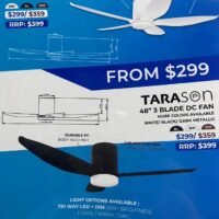 Alaska Starason DC Ceiling Fan with LED light 48"/56" - Image 3