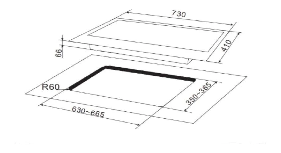 GLASS HOB VC 721G/721S TWO BURNER - Image 3