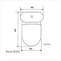 Baron Toilet Bowl W203 - Image 4