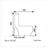 Baron Toilet Bowl W368 - Image 3