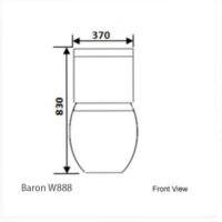 Baron Toilet Bowl W888 - Image 2