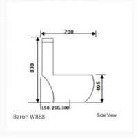 Baron Toilet Bowl W888 - Image 4