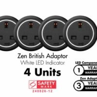 Line8 Power Track Model SL/R 1200mm + 4 x Zen British Adaptor Package Deal (Without Installation) - Image 2