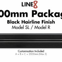 Line8 Power Track Model SL/R 2000mm + 9 x Premium British Adaptor Package Deal (Without Installation) - Image 2