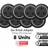 Line8 Power Track Model SL/R 2000mm + 8 x Zen British Adaptor Package Deal (Without Installation) - Image 3