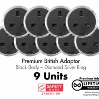 Line8 Power Track Model SL/R 1200mm + 4 x Premium British Adaptor Package Deal (Without Installation) - Image 3