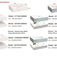 ESFERA Sintered Stone Fashion With Mirror Cabinet Package ETT6045 +EMC5070 + EAB5035/ EABG001W - Image 2