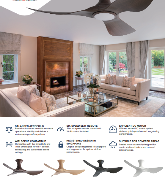 Premium Bundle: Alaska Warp SG Two Ceiling Fans Promo
